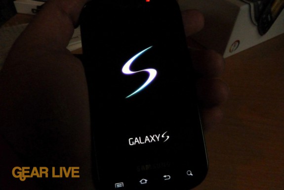 Samsung Galaxy S logo on Epic 4G