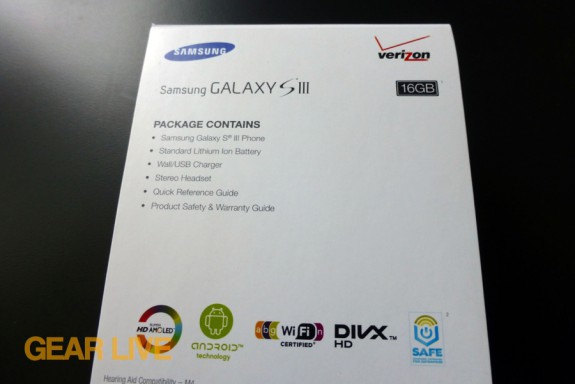 Samsung Galaxy S III specs