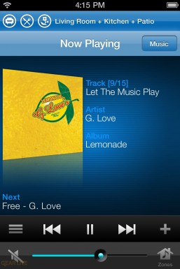 Sonos iPhone: Now Playing