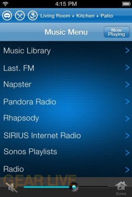 Sonos iPhone: List View (Low Res)