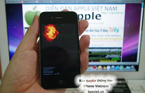 iPhone HD running inferno demo
