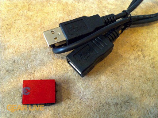 TiVo Slide Remote USB cable and velcro