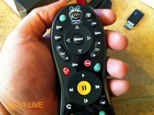 TiVo Slide remote button layout