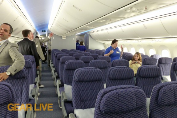 United Boeing 787 Dreamliner Interior