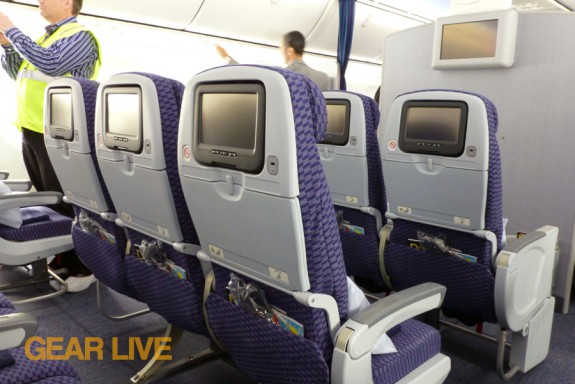 United Boeing 787 Dreamliner Interior