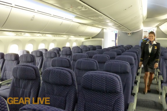 United Boeing 787 Dreamliner Interior