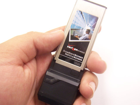 The Verizon V640 ExpressCard