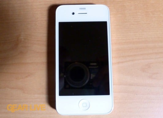 White iPhone 4 front