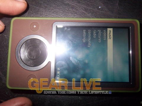 Zune Layed Horizontally