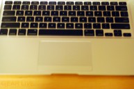 MacBook Air keyboard and trackpad