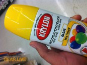 Krylon Sun Yellow paint for LEGO Superhero Halloween costumes