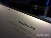 MacBook Pro (late 2013) logo on the computer