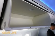 United Boeing 787 Dreamliner overhead bins