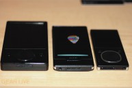 Zune HD vs. Zune 120 vs. Zune 8 side view comparison