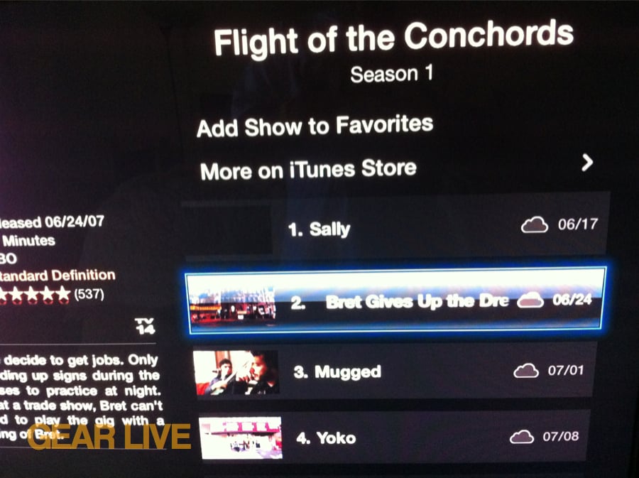 iCloud TV Streaming on Apple TV