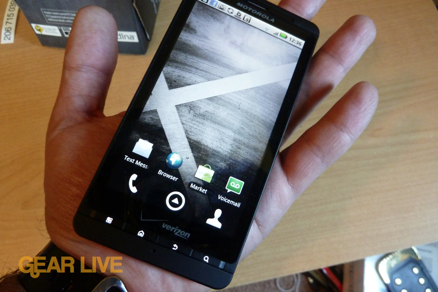 Motorola Droid X home screen Motorola Droid X home screen
