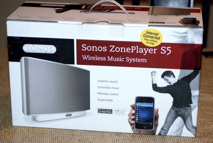 Sonos S5 box front Sonos S5 box front