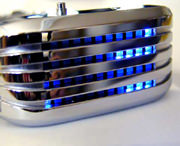 The Barcode SS LED watch