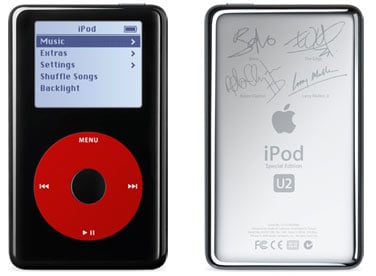 U2 Limited Edition Black and Red iPod
