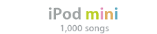 iPod mini 1000 Songs